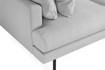 Menard 3-seters Dyp Stoffsofa - Lys grå - Møbler - Sofaer - 3 seter sofa