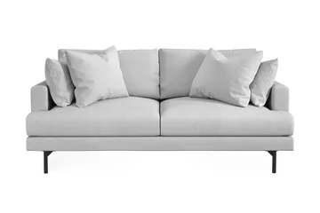 Menard 3-seters Dyp Stoffsofa - Lys grå - Møbler - Sofaer - 3 seter sofa