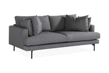 Menard 3-seters Dyp Stoffsofa - Mørk grå - Møbler - Sofaer - 3 seter sofa
