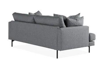 Menard 3-seters Dyp Stoffsofa - Mørk grå - Møbler - Sofaer - 3 seter sofa