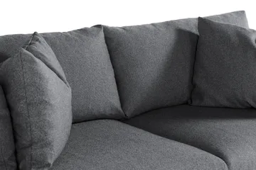 Menard 3-seters Dyp Stoffsofa - Mørk grå - Møbler - Sofaer - 3 seter sofa