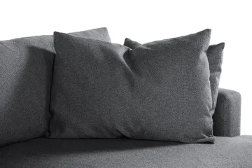 Menard 3-seters Dyp Stoffsofa - Mørk grå - Møbler - Sofaer - 3 seter sofa