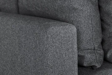 Menard 3-seters Dyp Stoffsofa - Mørk grå - Møbler - Sofaer - 3 seter sofa