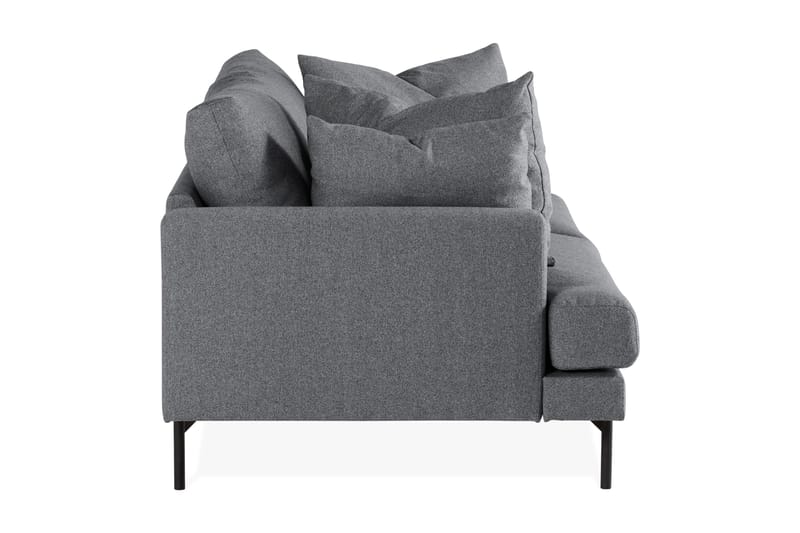 Menard 3-seters Dyp Stoffsofa - Mørk grå - Møbler - Sofaer - 3 seter sofa