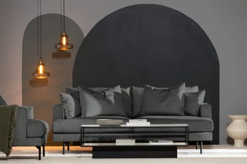 Menard 3-seters Manchestersofa - Grå - Møbler - Sofaer - 3 seter sofa