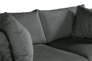 Menard 3-seters Manchestersofa - Grå - Møbler - Sofaer - 3 seter sofa