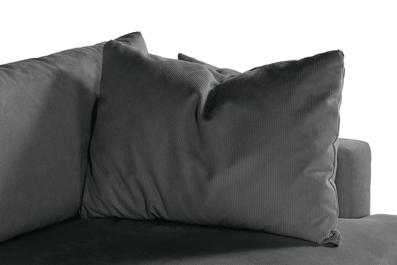 Menard 3-seters Manchestersofa - Grå - Møbler - Sofaer - 3 seter sofa