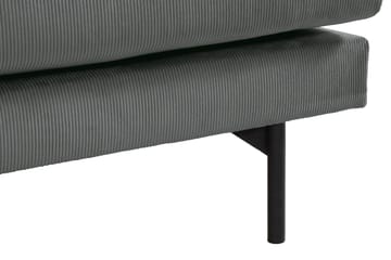 Menard 3-seters Manchestersofa - Grå - Møbler - Sofaer - 3 seter sofa