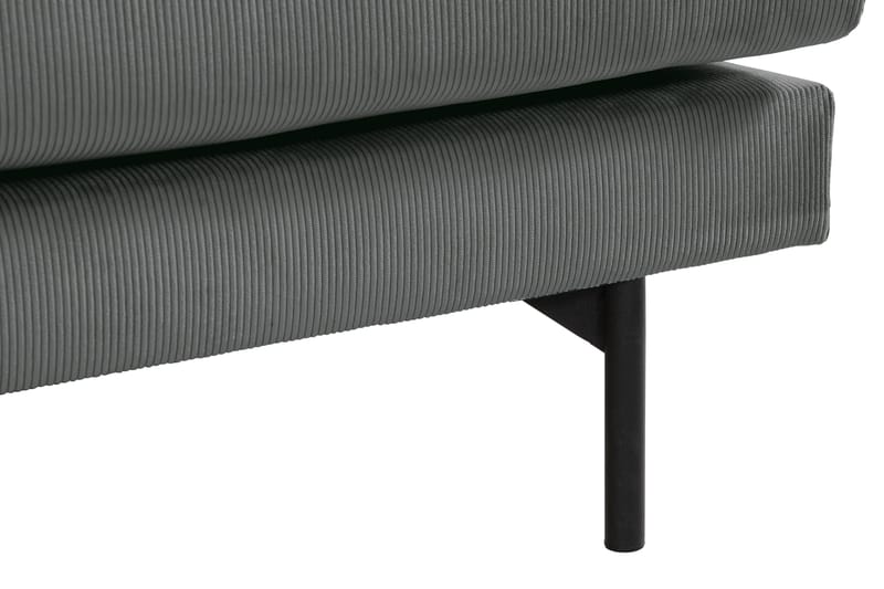 Menard 3-seters Manchestersofa - Grå - Møbler - Sofaer - 3 seter sofa