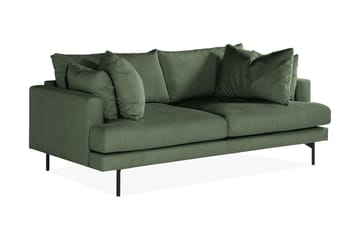 Menard 3-seters Manchestersofa - Grønn - Møbler - Sofaer - 3 seter sofa