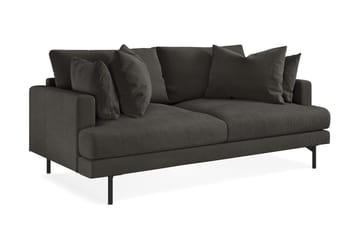 Menard 3-seters Manchestersofa - Mørk grå - Møbler - Sofaer - 3 seter sofa