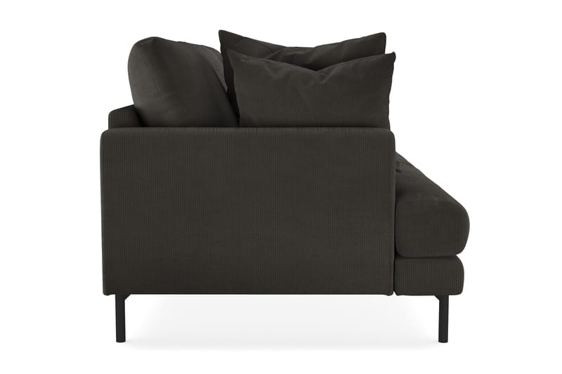 Menard 3-seters Manchestersofa - Mørk grå - Møbler - Sofaer - 3 seter sofa