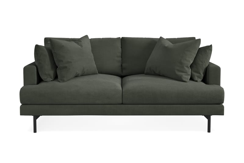 Menard 3-seters Manchestersofa - Mørk grønn - Møbler - Sofaer - 3 seter sofa