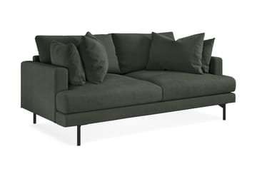 Menard 3-seters Manchestersofa - Mørk grønn - Møbler - Sofaer - 3 seter sofa