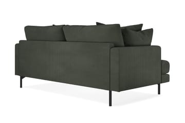 Menard 3-seters Manchestersofa - Mørk grønn - Møbler - Sofaer - 3 seter sofa