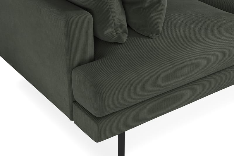 Menard 3-seters Manchestersofa - Mørk grønn - Møbler - Sofaer - 3 seter sofa