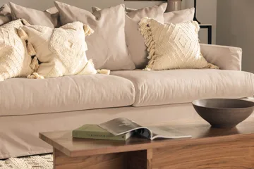 Menard 3-seters Stoffsofa - Beige - Møbler - Sofaer - 3 seter sofa