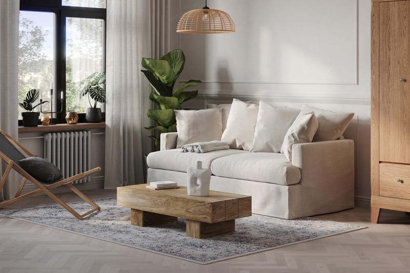 Menard 3-seters Stoffsofa - Beige - Møbler - Sofaer - 3 seter sofa