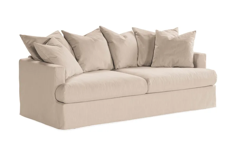 Menard 3-seters Stoffsofa - Beige - Møbler - Sofaer - 3 seter sofa