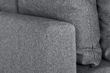 Menard 3-seters Stoffsofa - Grå - Møbler - Sofaer - 3 seter sofa