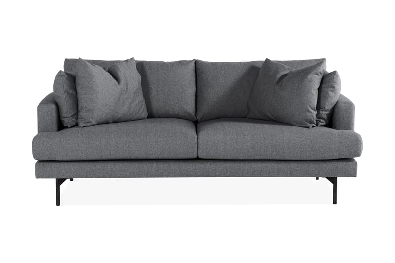 Menard 3-seters Stoffsofa - Mørk grå - Møbler - Sofaer - 3 seter sofa