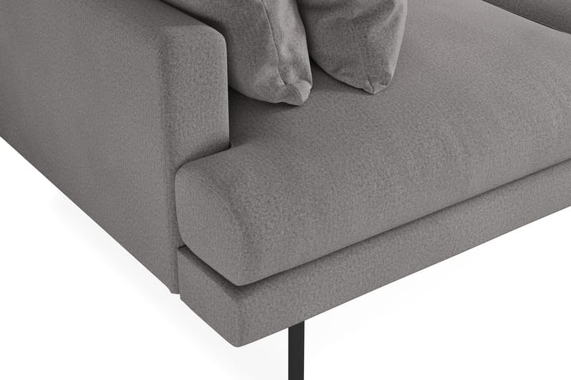 Menard 3-seters Stoffsofa - Mørk grå - Møbler - Sofaer - 3 seter sofa