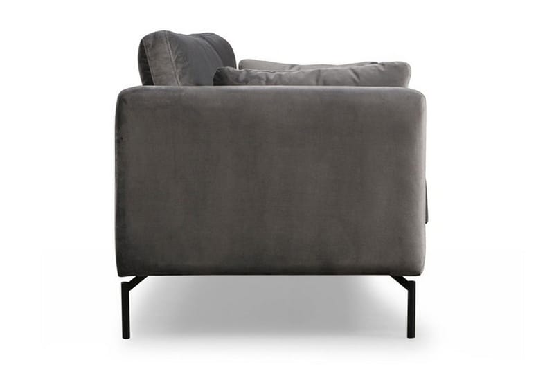 Mezonzo 3-seter Fløyelssofa 217 cm med Høye Bein - Grå - Møbler - Sofaer - 3 seter sofa