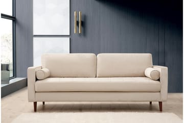 Mirrilnesh Sofa 3-seters - Beige - Møbler - Sofaer - 3 seter sofa