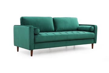 Mirrilnesh Sofa 3-seters - Grønn - Møbler - Sofaer - 3 seter sofa