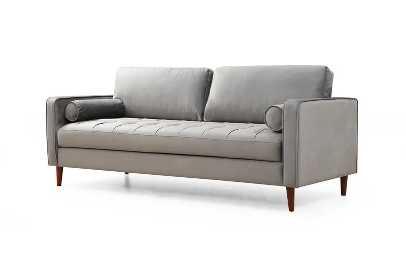 Mirrilnesh Sofa 3-seters - Lysegrå - Møbler - Sofaer - 3 seter sofa