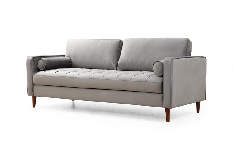 Mirrilnesh Sofa 3-seters - Lysegrå - Møbler - Sofaer - 3 seter sofa