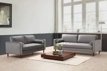 Mirrilnesh Sofa 3-seters - Lysegrå - Møbler - Sofaer - 3 seter sofa