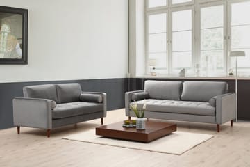 Mirrilnesh Sofa 3-seters - Lysegrå - Møbler - Sofaer - 3 seter sofa