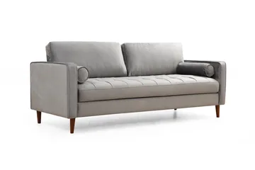 Mirrilnesh Sofa 3-seters - Lysegrå - Møbler - Sofaer - 3 seter sofa