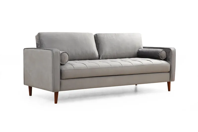 Mirrilnesh Sofa 3-seters - Lysegrå - Møbler - Sofaer - 3 seter sofa