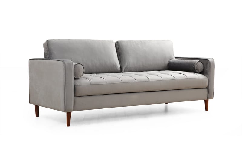 Mirrilnesh Sofa 3-seters - Lysegrå - Møbler - Sofaer - 3 seter sofa