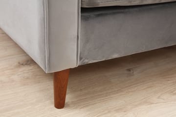 Mirrilnesh Sofa 3-seters - Lysegrå - Møbler - Sofaer - 3 seter sofa