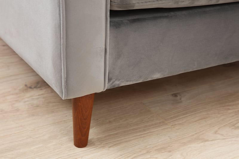 Mirrilnesh Sofa 3-seters - Lysegrå - Møbler - Sofaer - 3 seter sofa