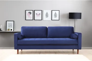 Mirrilnesh Sofa 3-seters - Marineblå - Møbler - Sofaer - 3 seter sofa