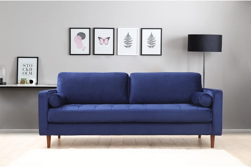 Mirrilnesh Sofa 3-seters - Marineblå - Møbler - Sofaer - 3 seter sofa