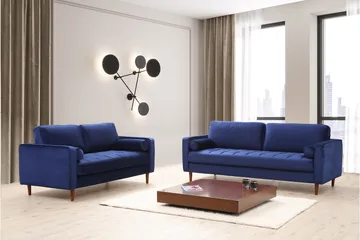 Mirrilnesh Sofa 3-seters - Marineblå - Møbler - Sofaer - 3 seter sofa