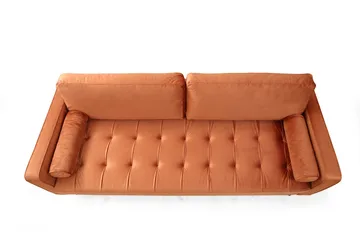 Mirrilnesh Sofa 3-seters - Oransje - Møbler - Sofaer - 3 seter sofa