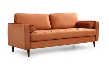 Mirrilnesh Sofa 3-seters - Oransje - Møbler - Sofaer - 3 seter sofa