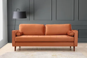 Mirrilnesh Sofa 3-seters - Oransje - Møbler - Sofaer - 3 seter sofa