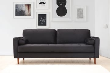 Mirrilnesh Sofa 3-seters - Svart - Møbler - Sofaer - 3 seter sofa