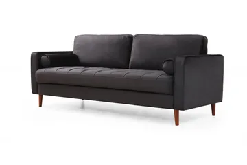 Mirrilnesh Sofa 3-seters - Svart - Møbler - Sofaer - 3 seter sofa