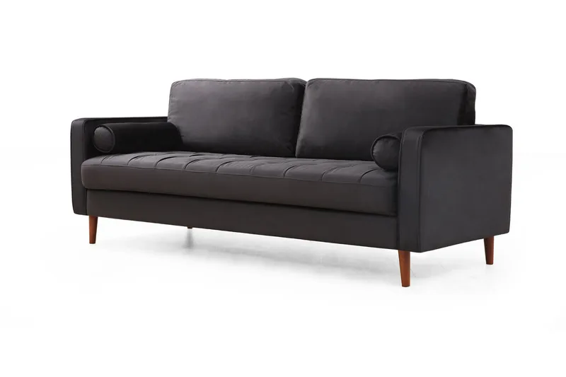 Mirrilnesh Sofa 3-seters - Svart - Møbler - Sofaer - 3 seter sofa