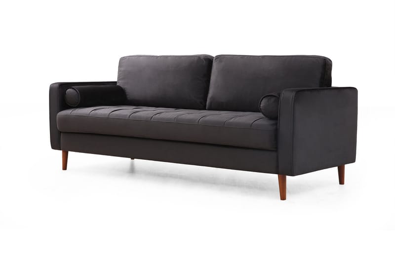 Mirrilnesh Sofa 3-seters - Svart - Møbler - Sofaer - 3 seter sofa