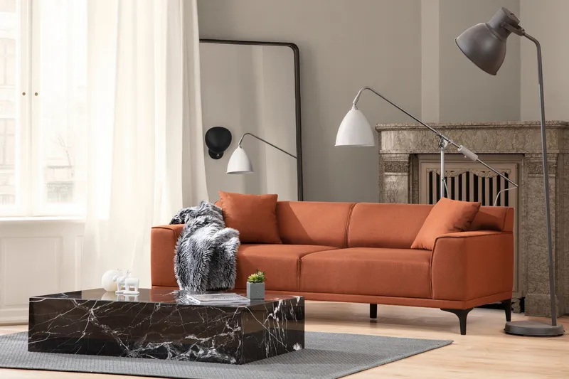 Mississauga Sofa 3-seters, Oransje
