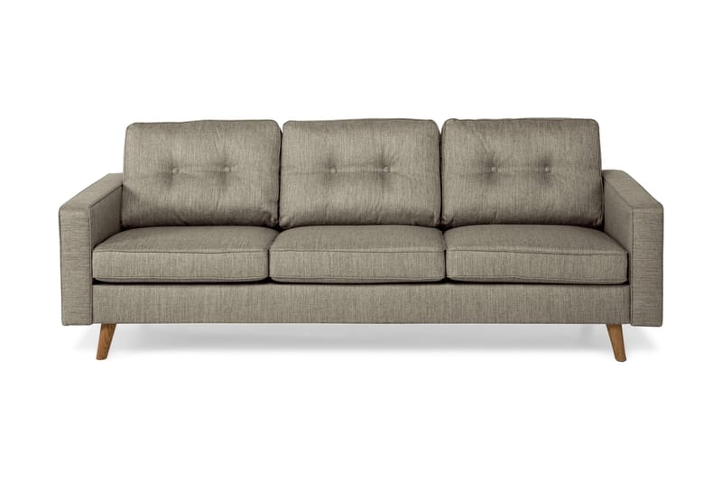 Monroe 3-seters Stoffsofa - Beige / Grå - Møbler - Sofaer - 3 seter sofa